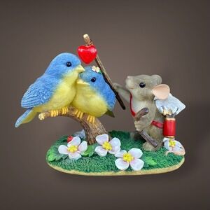 Charming Tails Love Birds Figurine Fitz Floyd Vintage Valentine Decor
